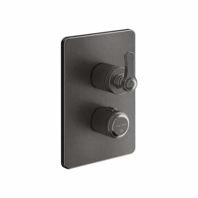Gessi Venti20 Miscelatore Termostatico Doccia 65135+09269-Black Metal Brushed PVD
