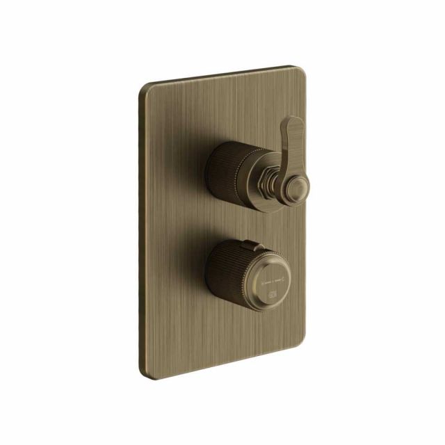 Gessi Venti20 Miscelatore Termostatico Doccia 65135+09269-Antique Brass
