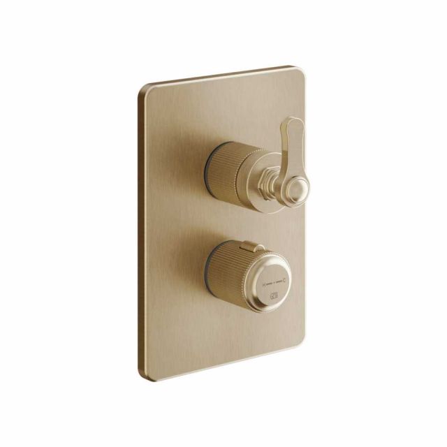 Gessi Venti20 Miscelatore Termostatico Doccia 65135+09269-Warm Bronze Brushed PVD