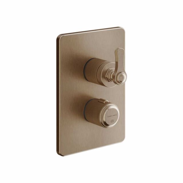 Gessi Venti20 Miscelatore Termostatico Doccia 65137+09269-Copper Brushed PVD