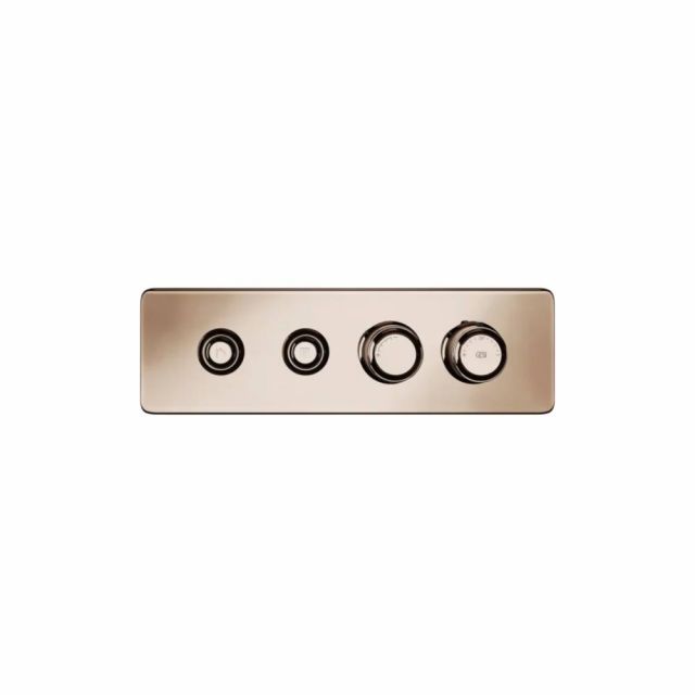 Gessi Hi-Fi Eclectic Linear Miscelatore Termostatico 65222+63011-Copper PVD
