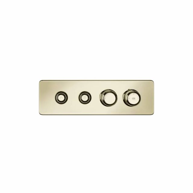 Gessi Hi-Fi Eclectic Linear Miscelatore Termostatico 65222+63011-Brass PVD