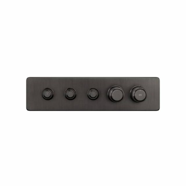 Gessi Hi-Fi Eclectic Linear Miscelatore Termostatico 65224+63013-Black Metal Brushed PVD