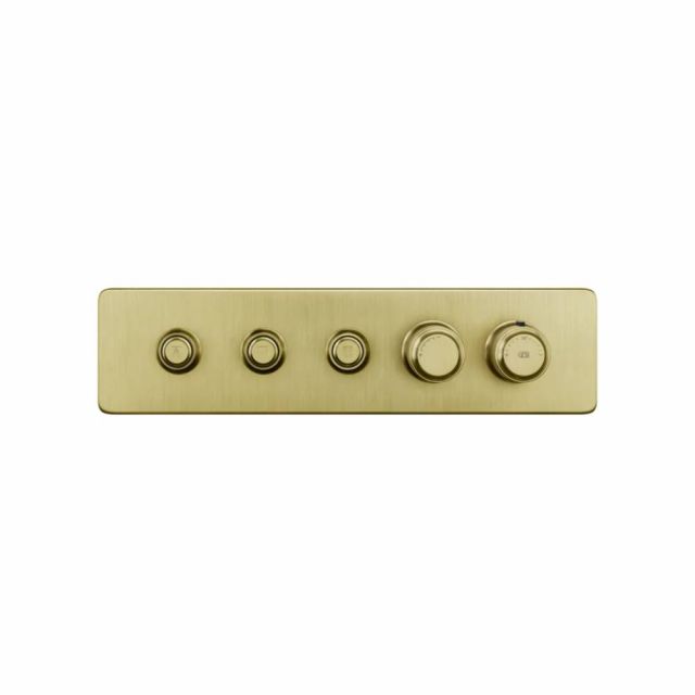 Gessi Hi-Fi Eclectic Linear Miscelatore Termostatico 65224+63013-Gold Brushed PVD