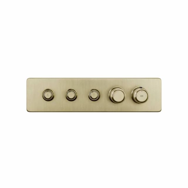 Gessi Hi-Fi Eclectic Linear Miscelatore Termostatico 65224+63013-Brass Brushed PVD