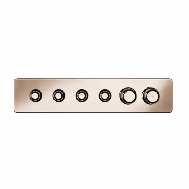 Gessi Hi-Fi Eclectic Linear Miscelatore Termostatico 65226+63015-Copper PVD