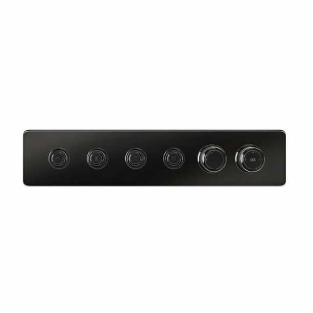 Gessi Hi-Fi Eclectic Linear Miscelatore Termostatico 65226+63015-Black Metal PVD