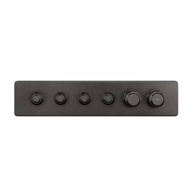 Gessi Hi-Fi Eclectic Linear Miscelatore Termostatico 65226+63015-Black Metal Brushed PVD