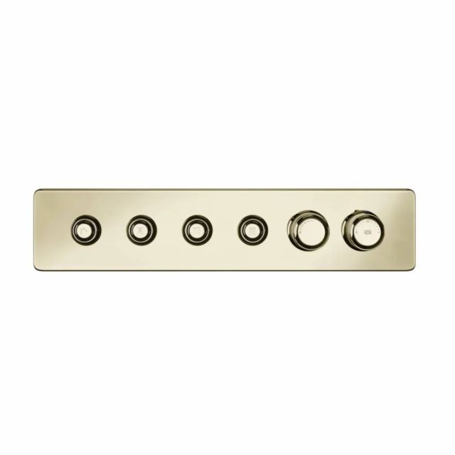 Gessi Hi-Fi Eclectic Linear Miscelatore Termostatico 65226+63015-Brass PVD