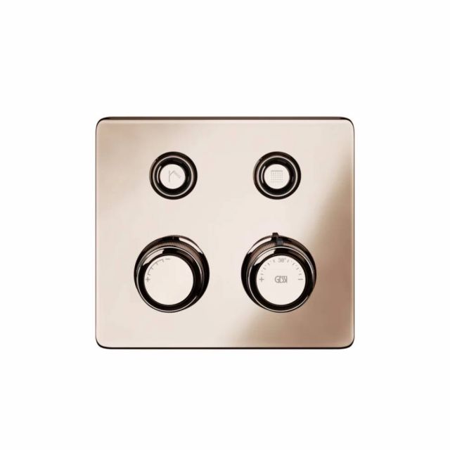 Gessi Hi-Fi Eclectic Compact Miscelatore Termostatico 65232+63001-Copper PVD