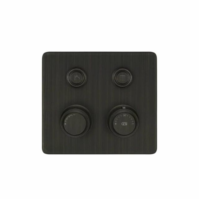 Gessi Hi-Fi Eclectic Compact Miscelatore Termostatico 65232+63001-Aged Bronze