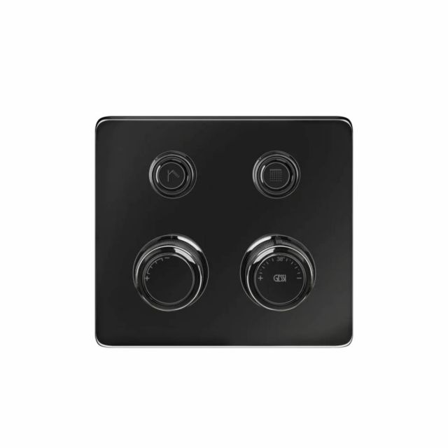 Gessi Hi-Fi Eclectic Compact Miscelatore Termostatico 65232+63001-Black Metal PVD