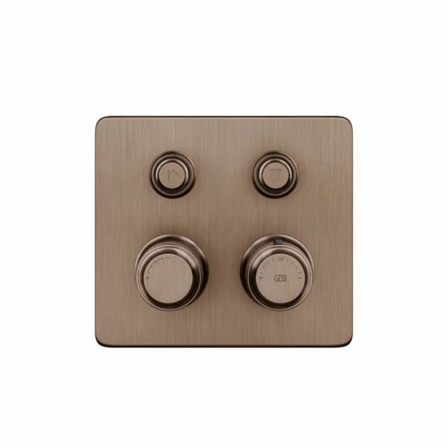 Gessi Hi-Fi Eclectic Compact Miscelatore Termostatico 65232+63001-Copper Brushed PVD