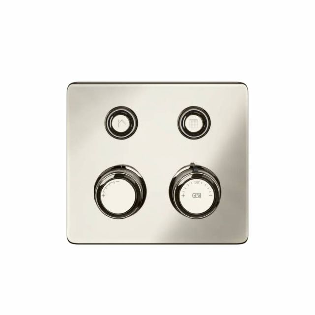 Gessi Hi-Fi Eclectic Compact Miscelatore Termostatico 65232+63001-Nickel PVD