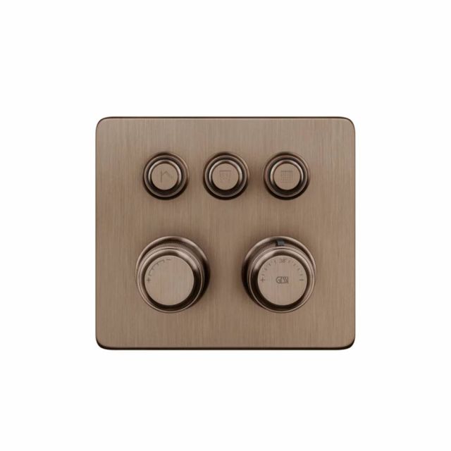 Gessi Hi-Fi Eclectic Compact Miscelatore Termostatico 65234+63001-Copper Brushed PVD