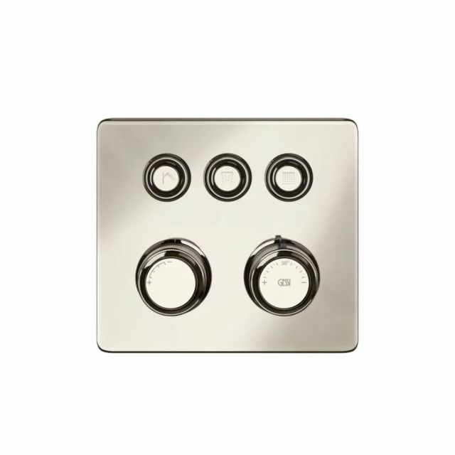 Gessi Hi-Fi Eclectic Compact Miscelatore Termostatico 65234+63001-Nickel PVD