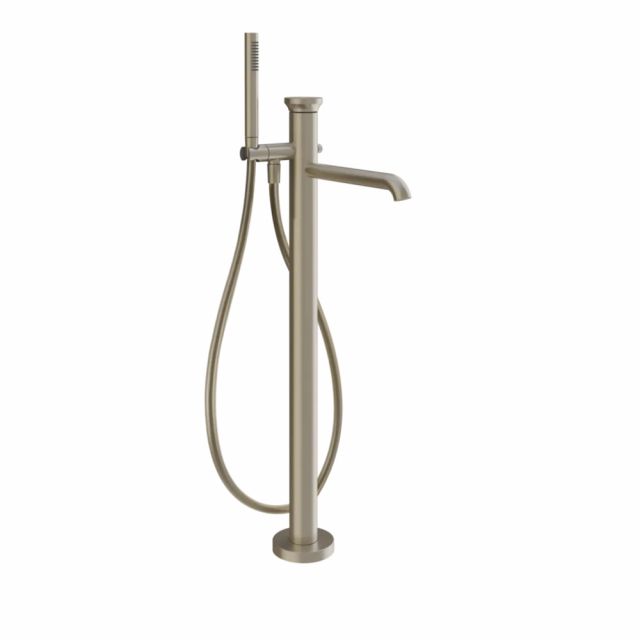 Gessi Origini Miscelatore Vasca + Parte ad Incasso 46189+66028-Finox Brushed Nickel