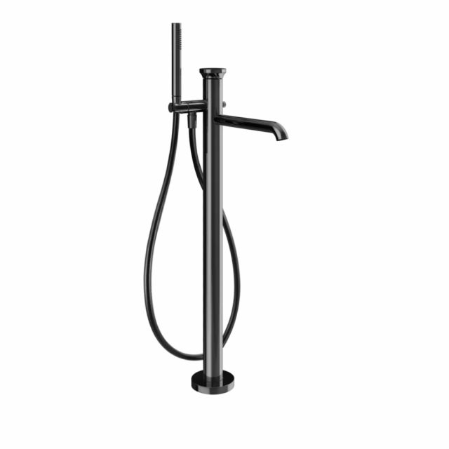 Gessi Origini Miscelatore Vasca + Parte ad Incasso 46189+66028-Black Metal PVD