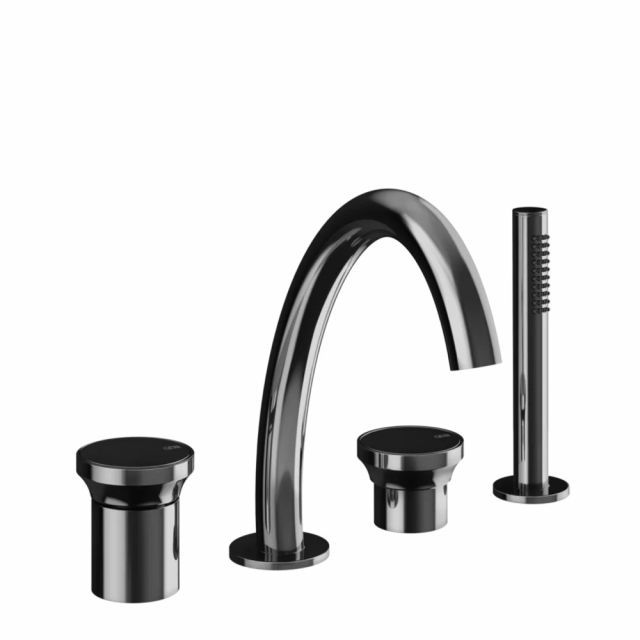 Gessi Origini Set Bordo Vasca 66037-Black Metal PVD