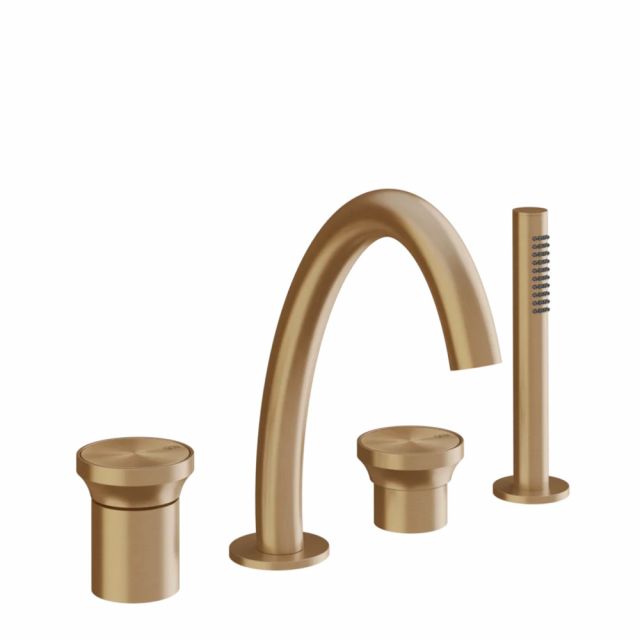 Gessi Origini Set Bordo Vasca 66037-Warm Bronze Brushed PVD
