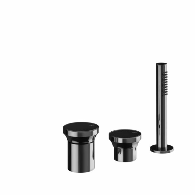 Gessi Origini Set Bordo Vasca 66043-Black Metal PVD