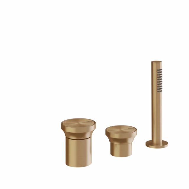 Gessi Origini Set Bordo Vasca 66043-Warm Bronze Brushed PVD