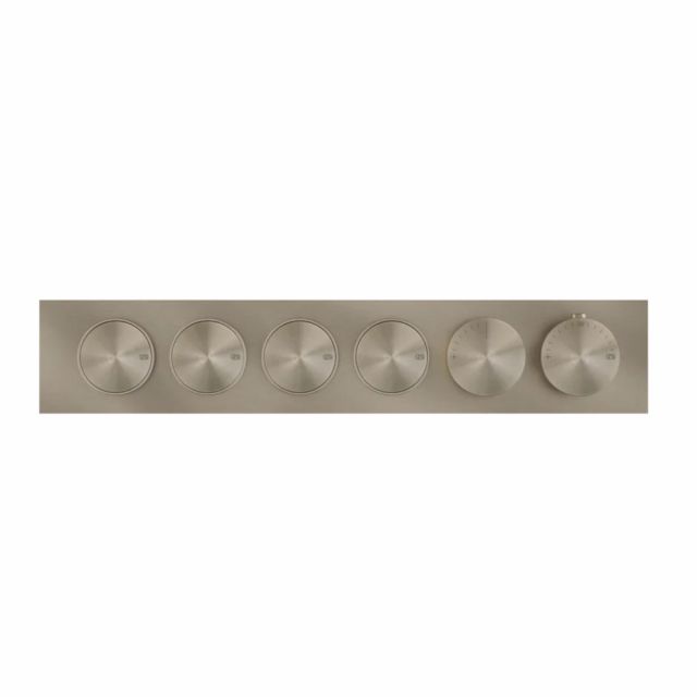 Gessi Origini Miscelatore Termostatico Doccia + Parte ad Incasso 63015+66226-Finox Brushed Nickel
