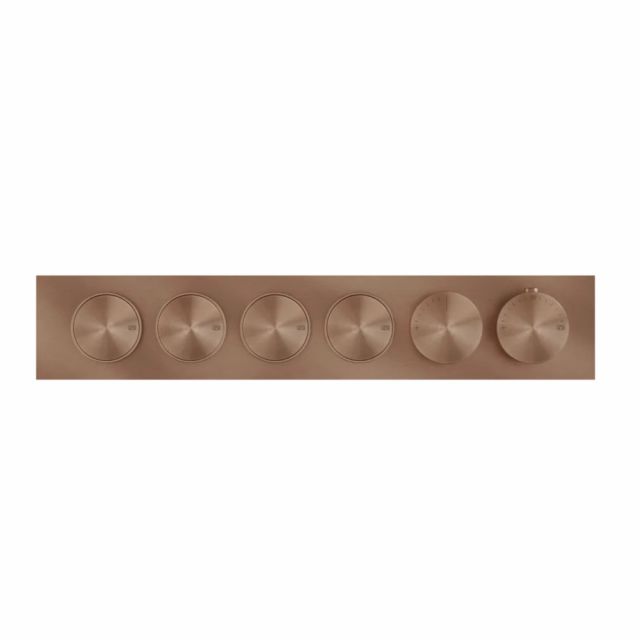 Gessi Origini Miscelatore Termostatico Doccia + Parte ad Incasso 63015+66226-Copper Brushed PVD