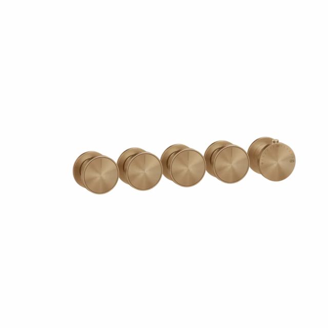 Gessi Origini Miscelatore Termostatico Doccia + Parte ad Incasso 09268+66338-Warm Bronze Brushed PVD