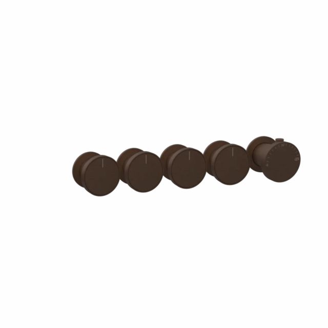 Gessi Origini Miscelatore Termostatico Doccia + Parte ad Incasso 09268+66338-Dark Bronze - Gessi