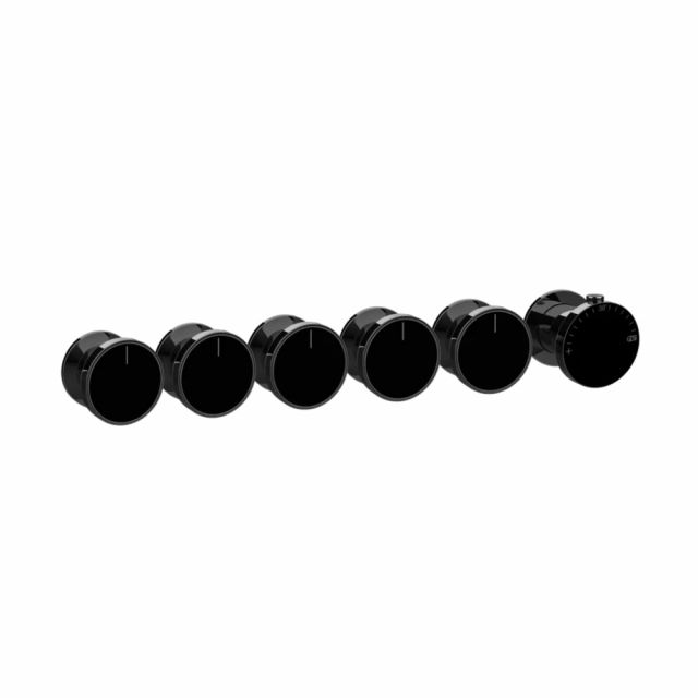 Gessi Origini Miscelatore Termostatico Doccia + Parte ad Incasso 09263+66340-Black Metal PVD
