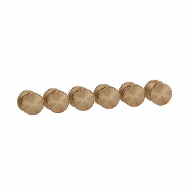 Gessi Origini Miscelatore Termostatico Doccia + Parte ad Incasso 09263+66340-Warm Bronze Brushed PVD