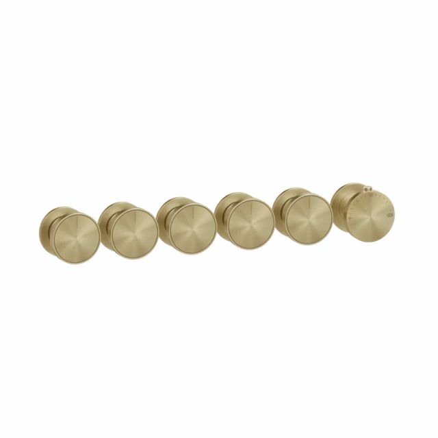 Gessi Origini Miscelatore Termostatico Doccia + Parte ad Incasso 09263+66340-Brushed Brass PVD