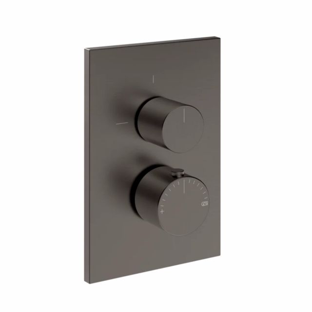 Gessi Habito Unito Miscelatore termostatico a 1 via 70030+09269-Black Metal Brushed PVD