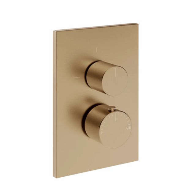 Gessi Habito Unito Miscelatore termostatico a 1 via 70030+09269-Warm Bronze Brushed PVD
