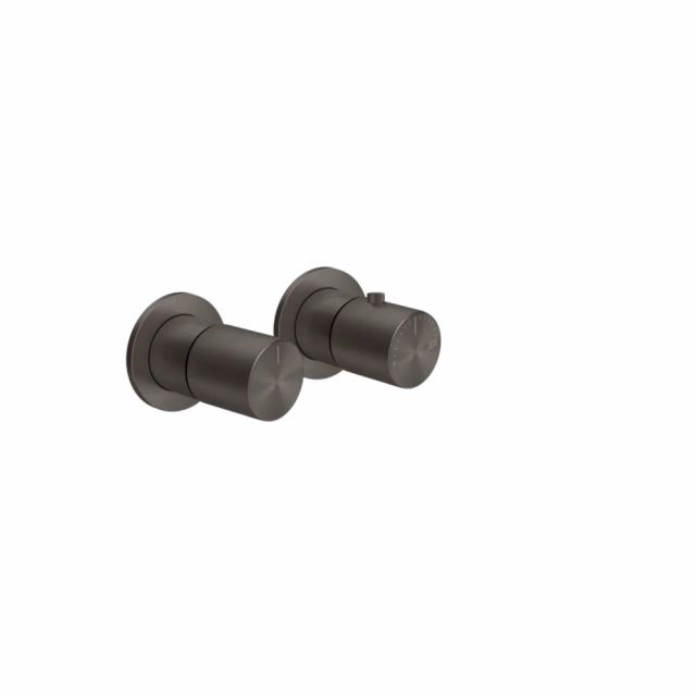 Gessi Habito Unito Miscelatore doccia termostatico a 1 via 70032+54169-Black Metal Brushed PVD