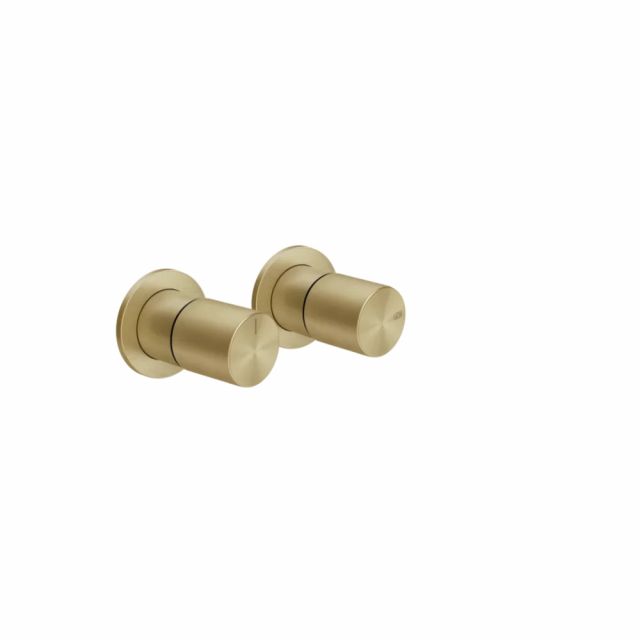 Gessi Habito Unito Miscelatore doccia a 2 vie 70079+54073-Brass Brushed PVD
