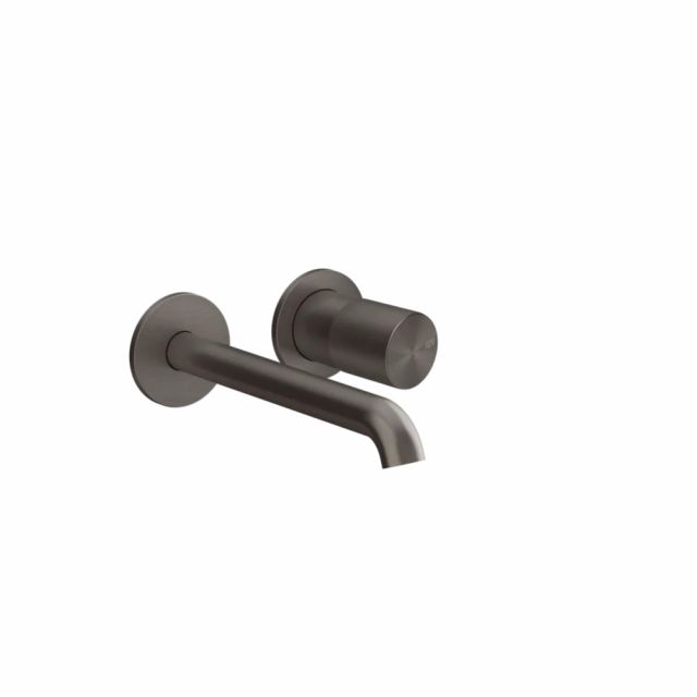Gessi Habito Unito Miscelatore lavabo 70088+54198-Black Metal Brushed PVD