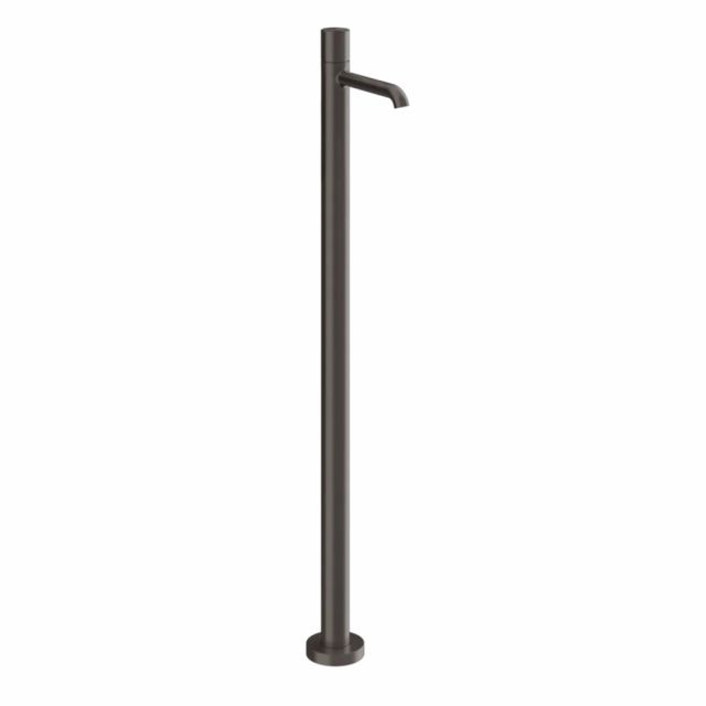 Gessi Habito Unito Miscelatore vasca da terra 70028+46189-Black Metal Brushed PVD