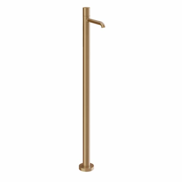 Gessi Habito Unito Miscelatore lavabo da terra 70095+46189-Warm Bronze Brushed PVD