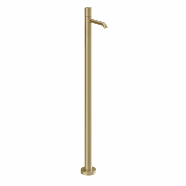 Gessi Habito Unito Miscelatore lavabo da terra 70095+46189-Brass Brushed PVD