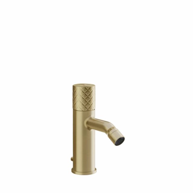 Gessi Habito Intreccio Miscelatore bidet con scarico 70107-Brass Brushed PVD