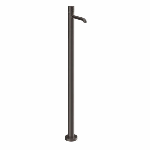 Gessi Habito Intreccio Miscelatore lavabo da terra 70195+46189-Black Metal Brushed PVD
