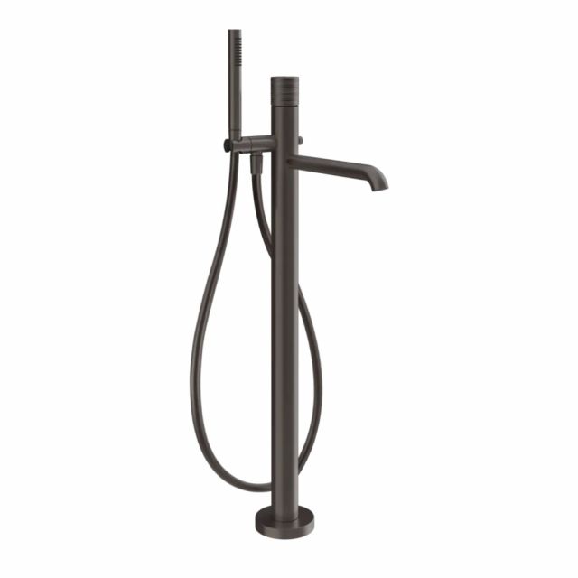 Gessi Habito Trame Miscelatore vasca 70328+46189-Black Metal Brushed PVD
