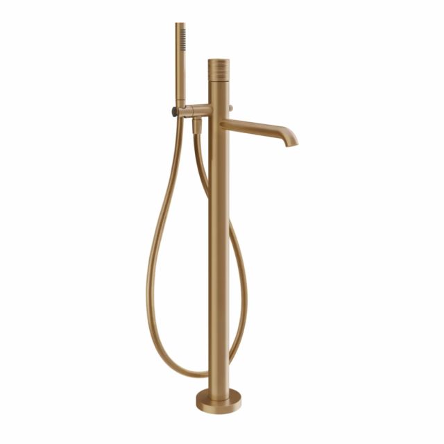 Gessi Habito Trame Miscelatore vasca 70328+46189-Warm Bronze Brushed PVD