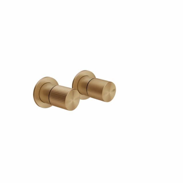 Gessi Habito Cesello Miscelatore doccia a 2 vie 70479+54073-Warm Bronze Brushed PVD