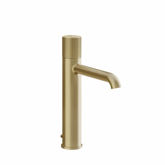 Gessi Habito Rigato Miscelatore lavabo 70505-Brass Brushed PVD