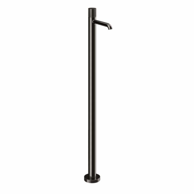 Gessi Habito Rigato Miscelatore lavabo da terra 70595+46189-Black Metal PVD