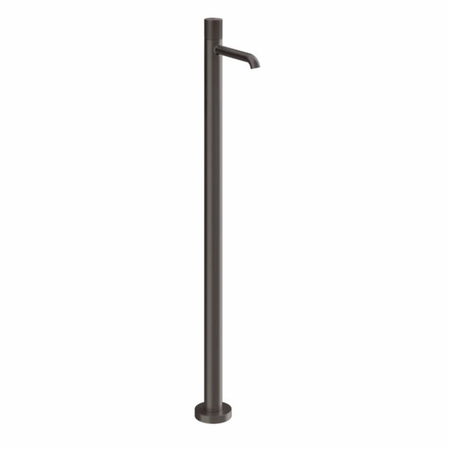 Gessi Habito Rigato Miscelatore lavabo da terra 70595+46189-Black Metal Brushed PVD