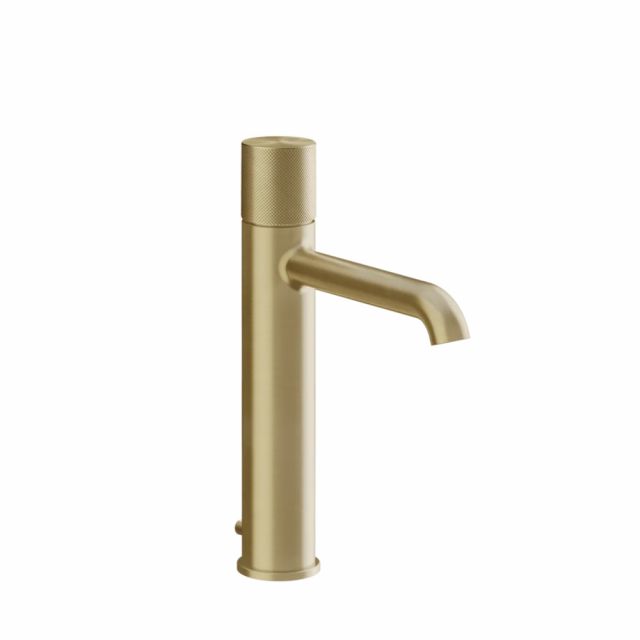 Gessi Habito Diamantato Miscelatore lavabo medio 70605-Brass Brushed PVD